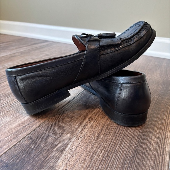 Johnston & Murphy Aragon II Kiltie Tassel Loafer Black Leather Mens Size 8.5W - Picture 3 of 9